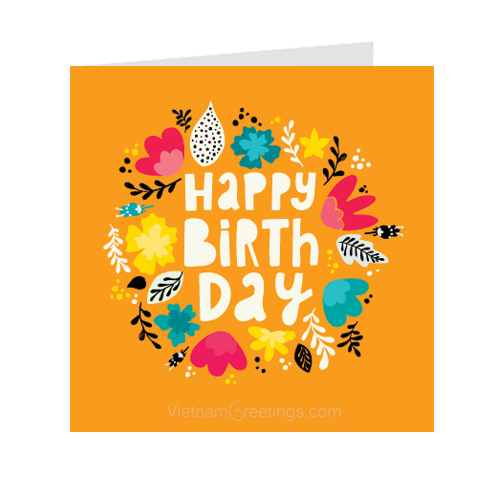 Thiệp sinh nhật Birthday - Grey nhỏ 09BD48