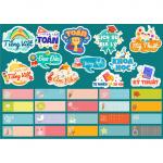 Bộ giấy bọc sách vở kèm Sticker - C1T