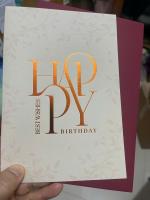 Thiệp sinh nhật Birthday ép nhũ BDP12 - 13x19cm