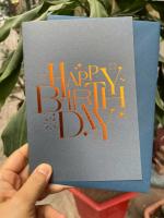 Thiệp sinh nhật Birthday ép nhũ BDP13 - 13x19cm