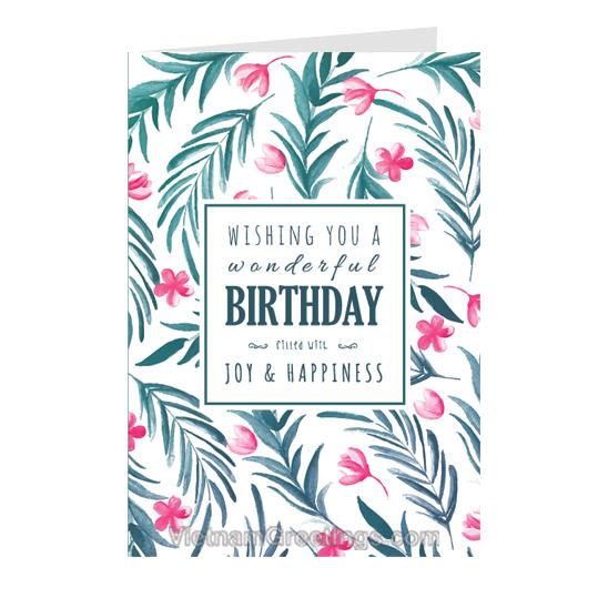 Thiệp sinh nhật Birthday - BD37-17 - 10x15cm