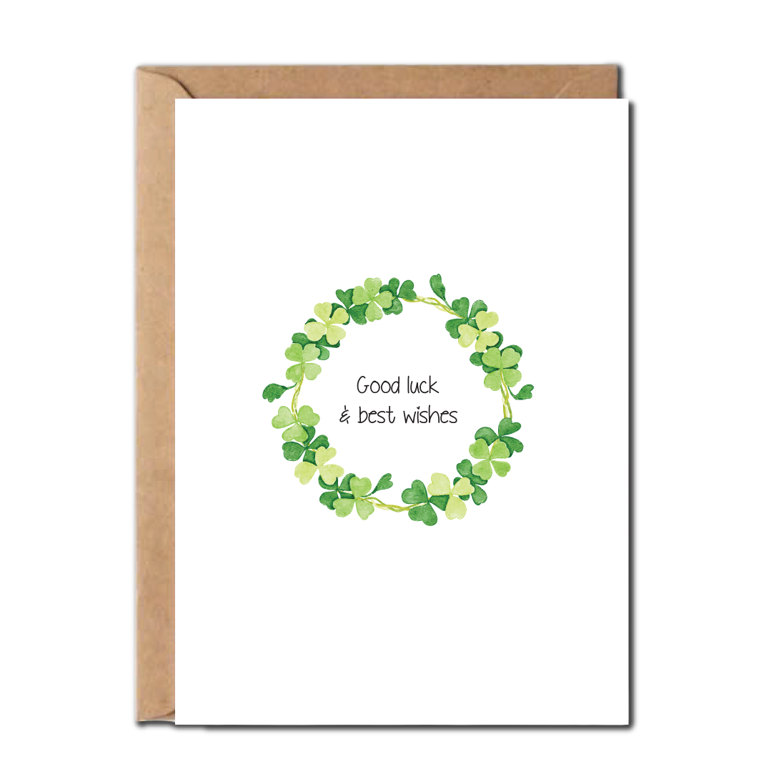 Thiệp Good luck Farewell Greenwood – 10.5x14.5cm - TG-GL01