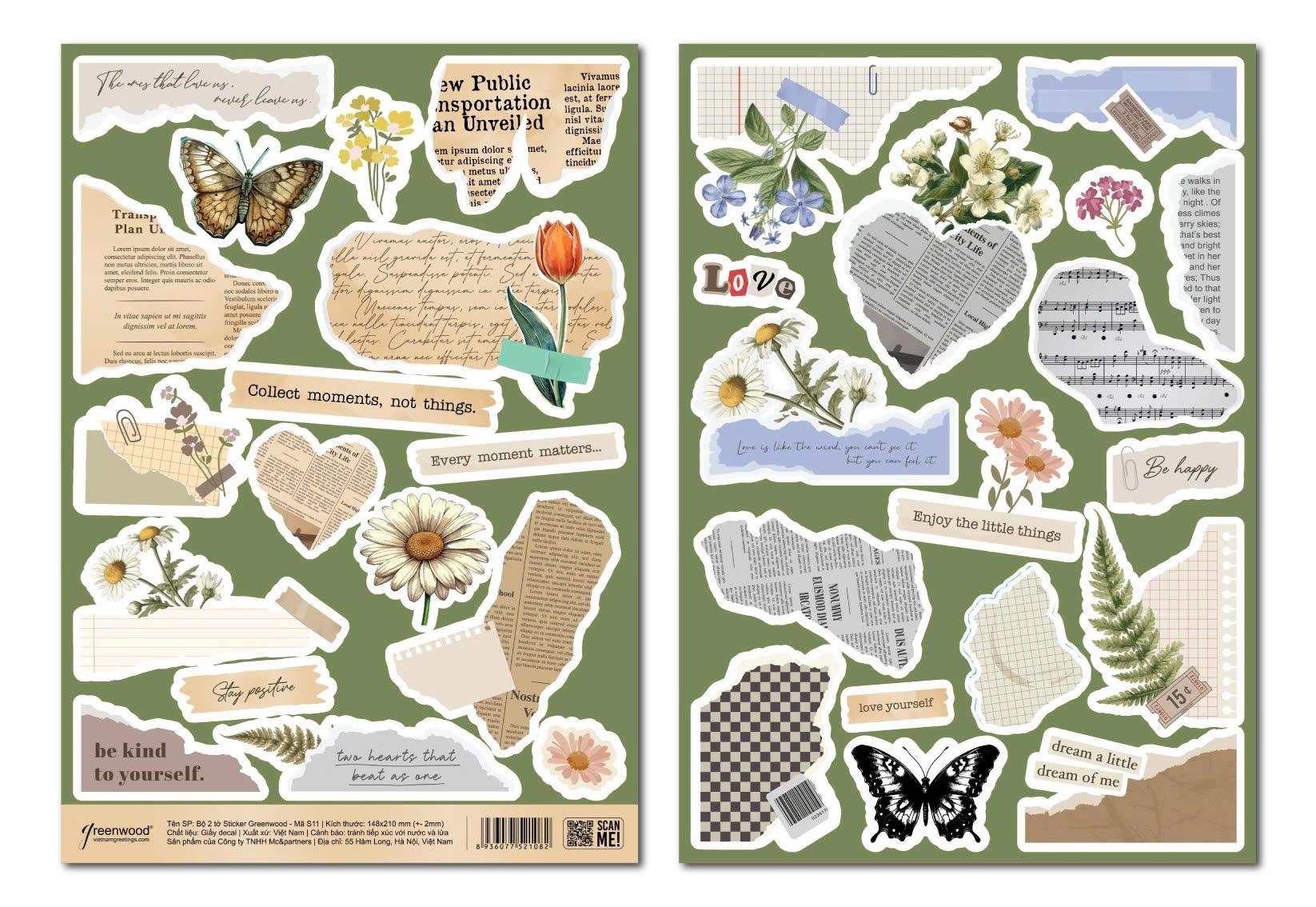 Sticker trang trí - Sticker Greenwood S11