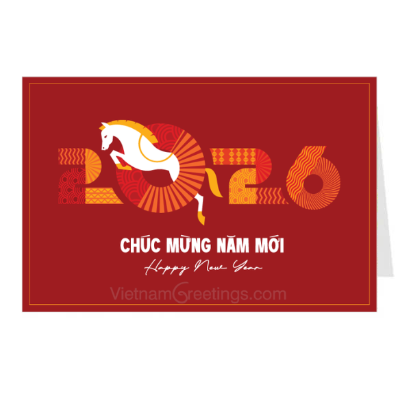 Thiệp Tết, Thiệp chúc mừng năm mới - Thiệp Grey 12TT70 -KT 12x18cm