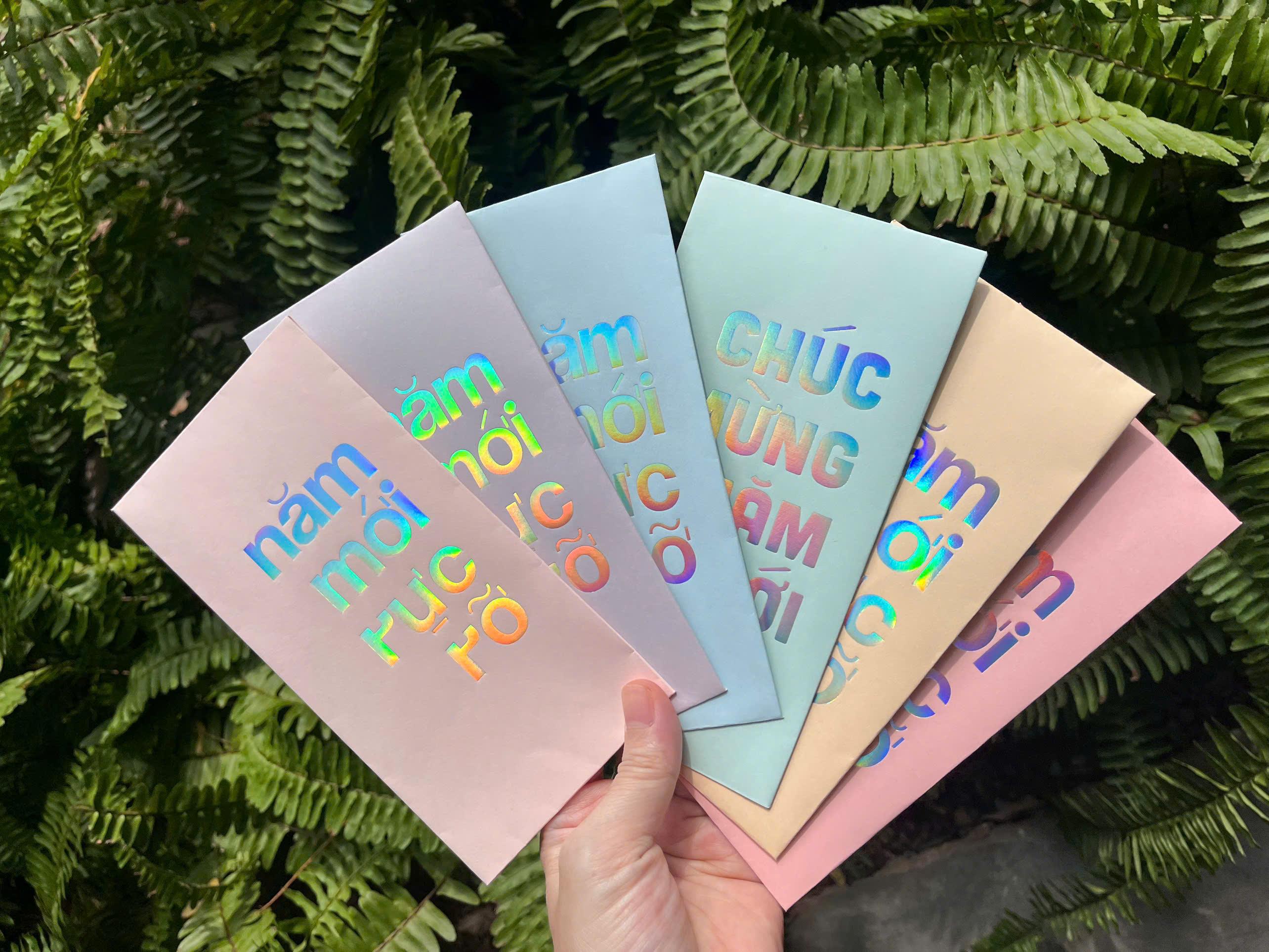 Bao Lì xì ép nhũ, lì xì tết