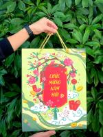 Túi đựng quà Tết, túi đựng quà chúc mừng năm mới T18C - 32x40x12.5cm