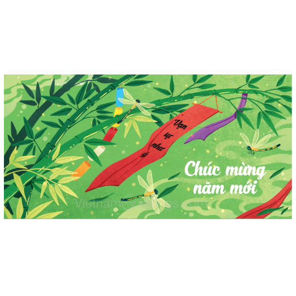 Bao Lì xì ngang Greenwood LXN418