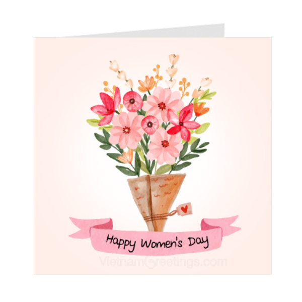Thiệp ngày phụ nữ - Thiệp Grey 09-PN38