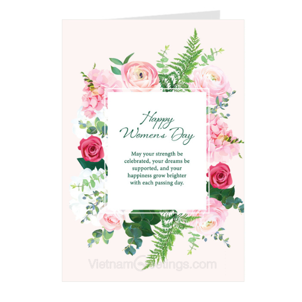 Thiệp ngày phụ nữ - Thiệp Greenwood WM56-26 KT 12x18cm