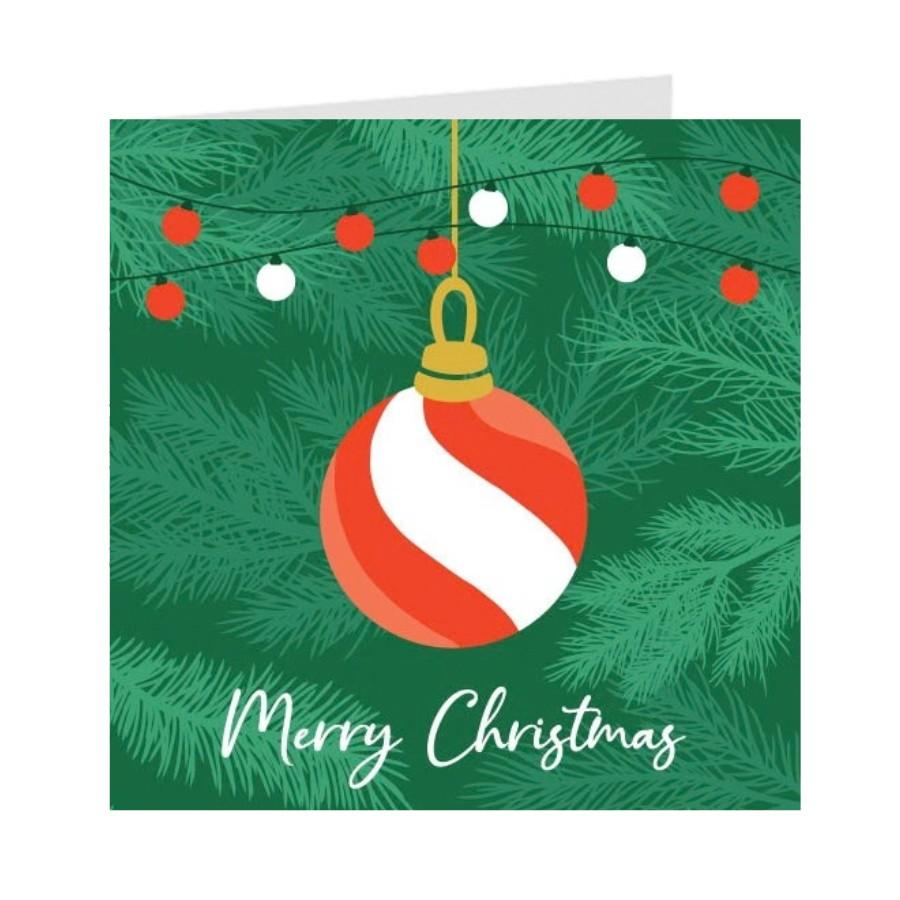 Thiệp giáng sinh Noel Christmas - Thiệp Grey 09XM77 - KT 9x9cm