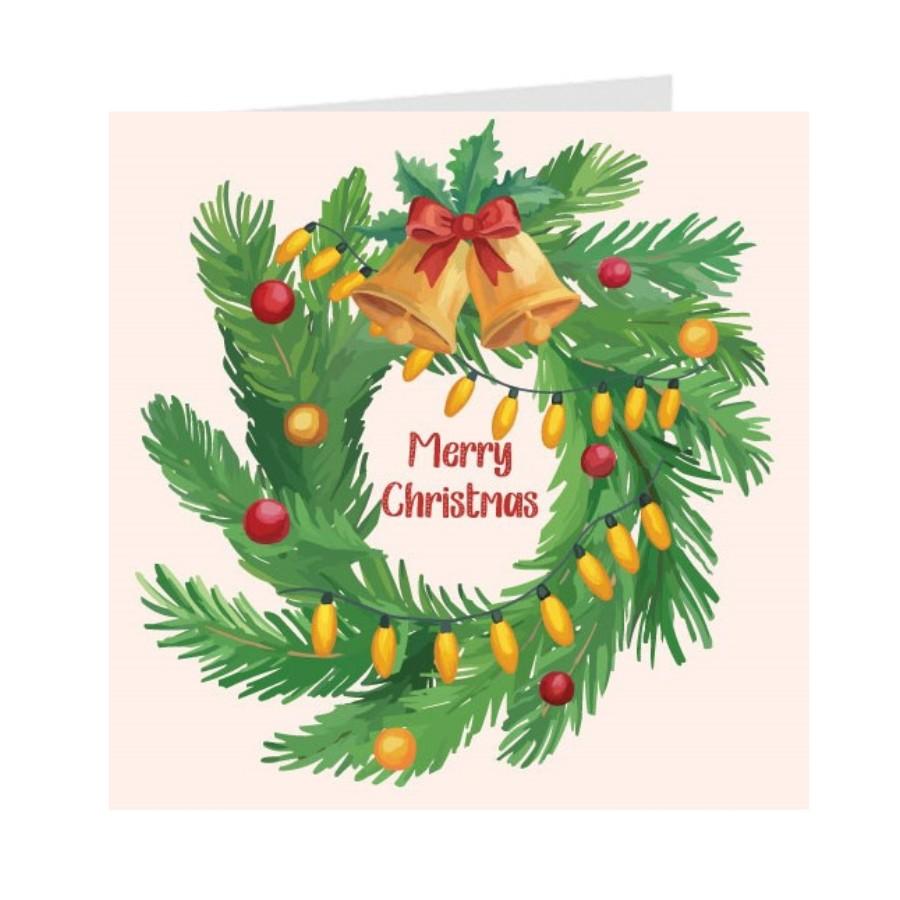 Thiệp giáng sinh Noel Christmas - Thiệp Grey 09XM81 - KT 9x9cm