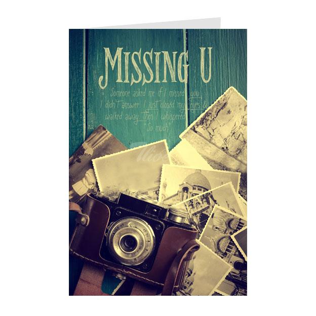 Thiệp Missing you - Thiệp Tlive 1056