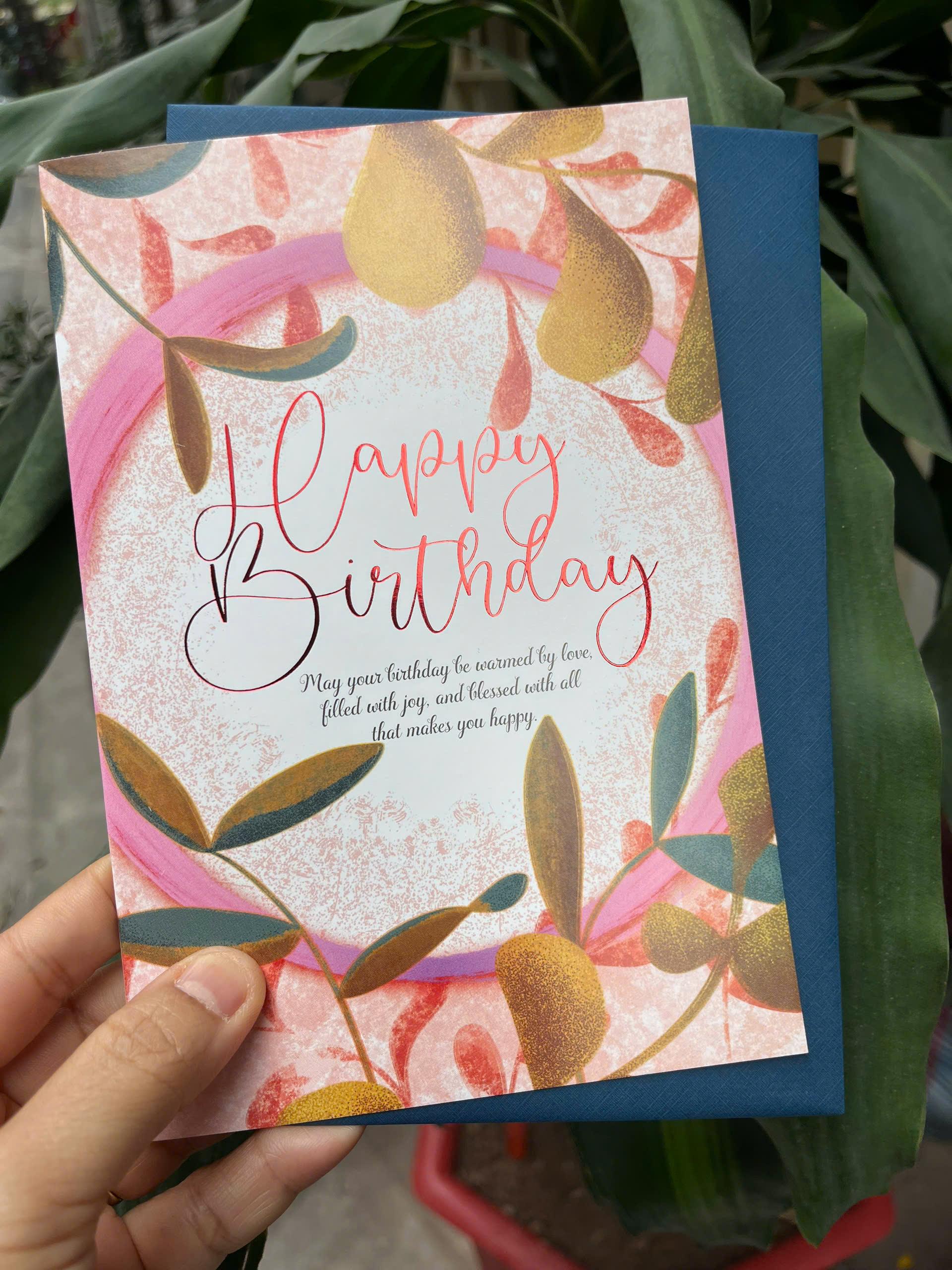 Thiệp sinh nhật Birthday ép nhũ BDP07