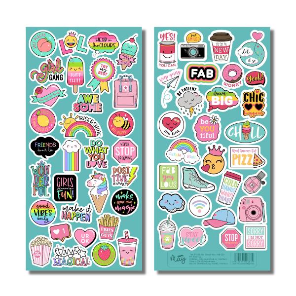 Sticker trang trí chủ đề mây trời