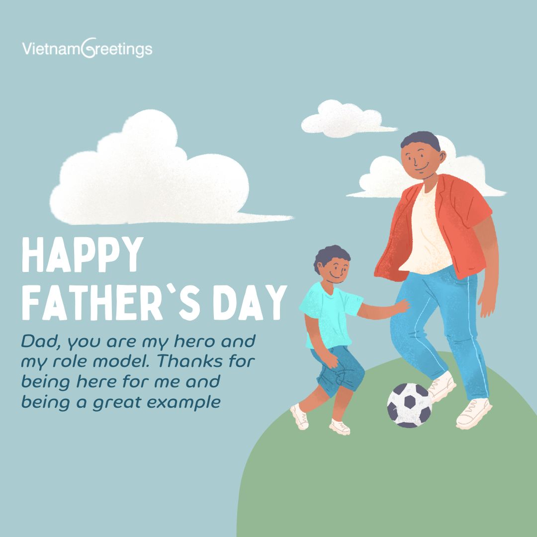Thiệp Chúc mừng ngày của Bố- Happy Father's day