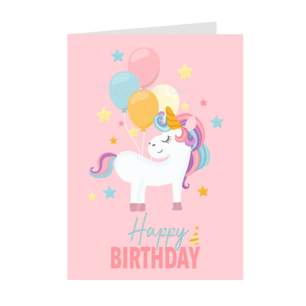 Thiệp sinh nhật Birthday – Thiệp Grey nhỏ