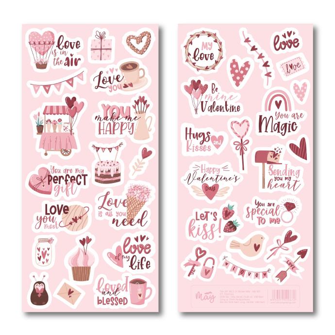 Sticker trang trí Mây - Sticker tình yêu S01