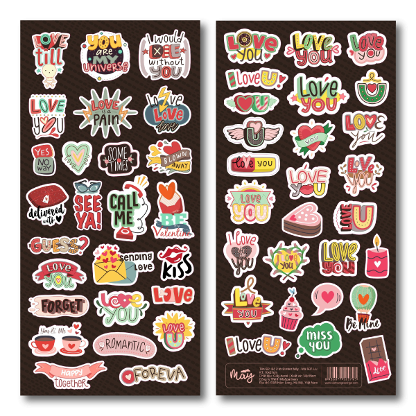 Sticker trang trí Mây - Sticker tình yêu