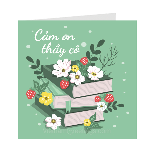 Thiệp cảm ơn Thầy cô giáo