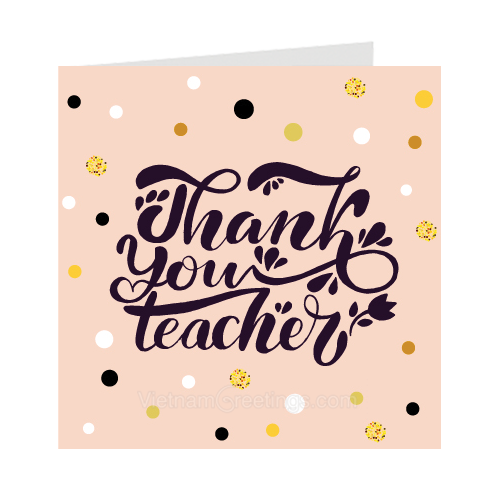 Thiệp cảm ơn Thầy cô giáo